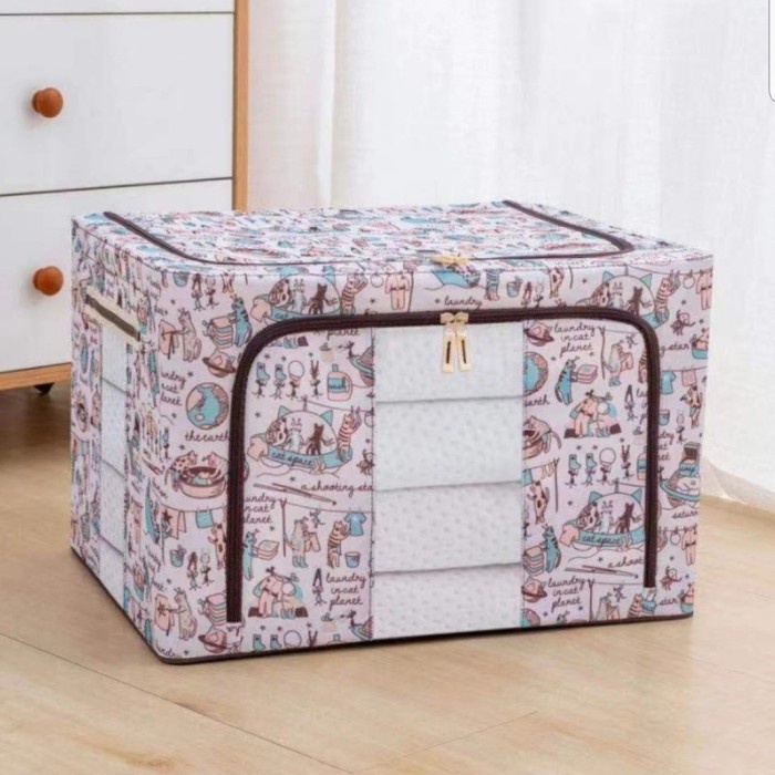 

Storage Box YOUFUL 66 Liters Frame Baja Double Zipper Large Box - 66 BROWNANIMALS