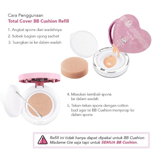 Madame Gie Total Cover BB Cushion FULL | Refill