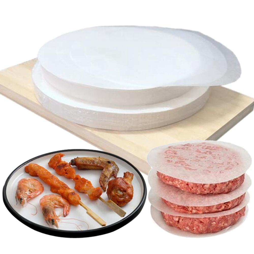 NICKOLAS1 Patty Paper4/5/6 Set Isi 500 Hamburger Untuk Steamer Freezing Paper Liner Perlengkapan Baking