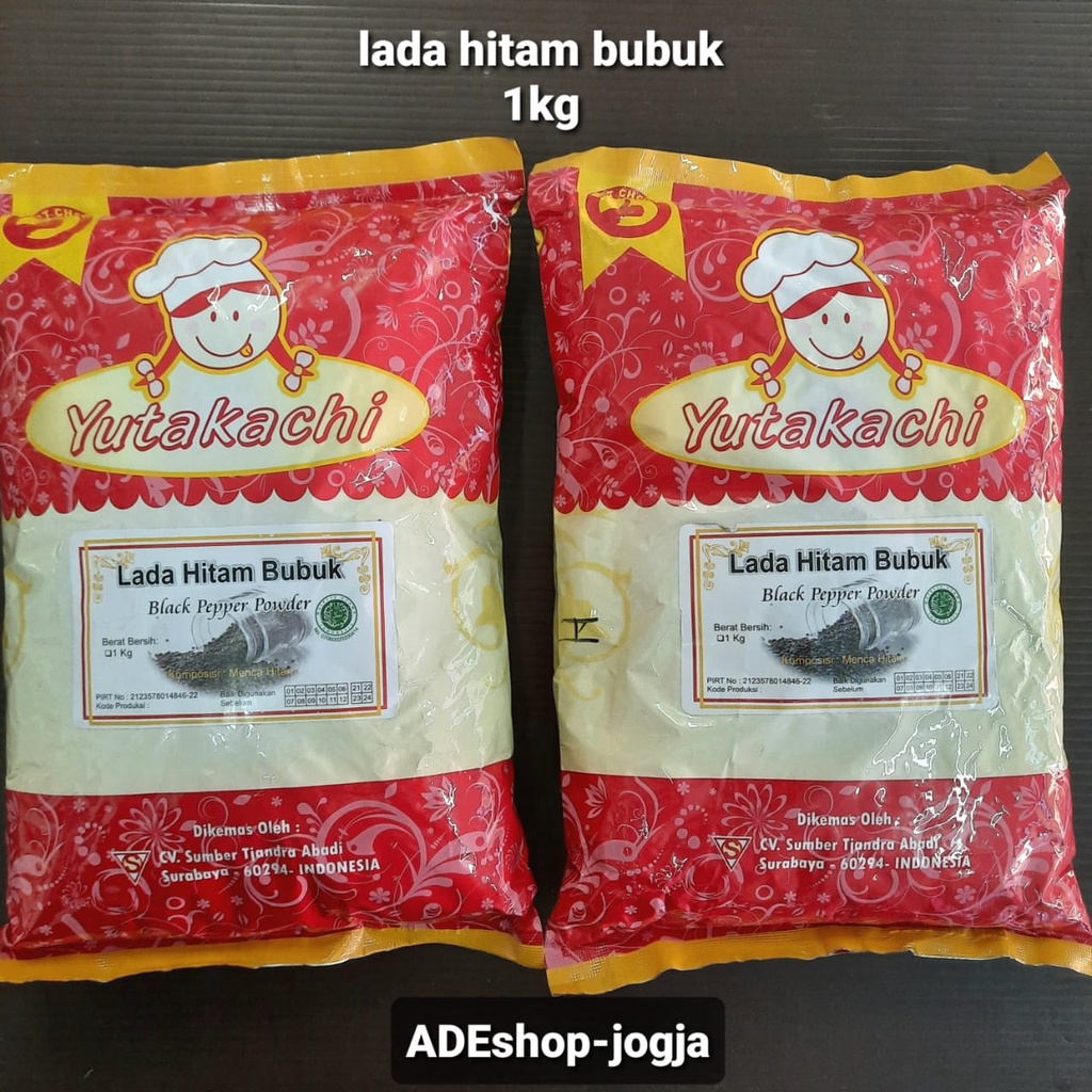 

bubuk lada hitam merica black pepper 1 kg yutakachi