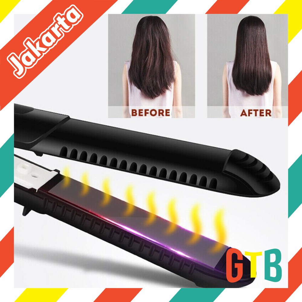 ❤️GTB❤️ R363 Catokan Import Catok Rambut Hair Straightener Catokan 2in1 Lurus Dan Curly