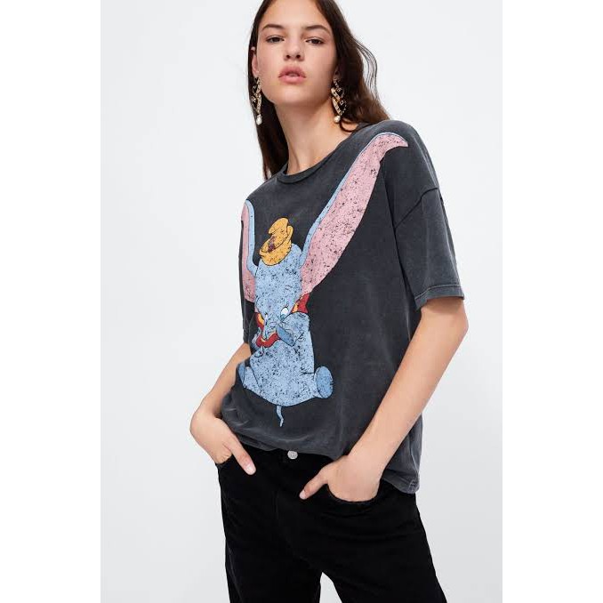 Zara T-Shirt / Kaos / Tee Dumbo Featuring Disney Original Murah
