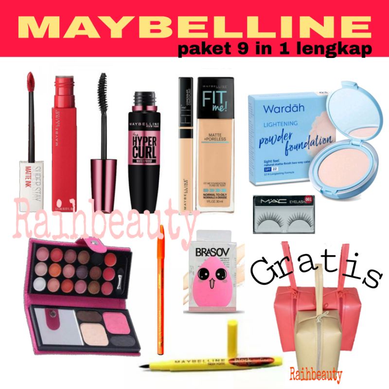 Paket Kosmetik Wardah lengkap Murah / Paket Kecatikan 9 in 1 murah / Paket Makeup lengkap Murah