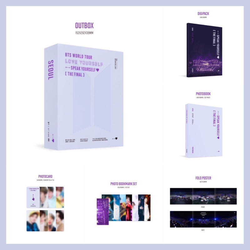 [SHARING] BTS Love Yourself : Speak Yourself [THE FINAL] DVD DIGITAL CODE BLURAY