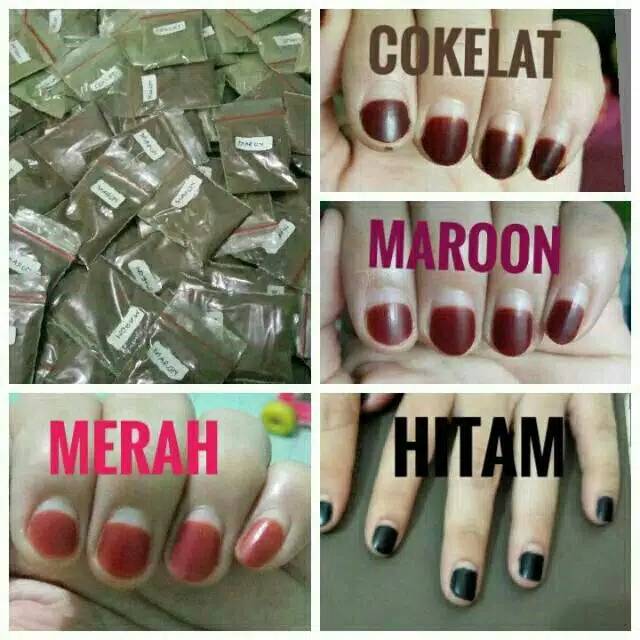 Kutek muslim halal | Pacar Arab bubuk | henna 5 warna 2gr