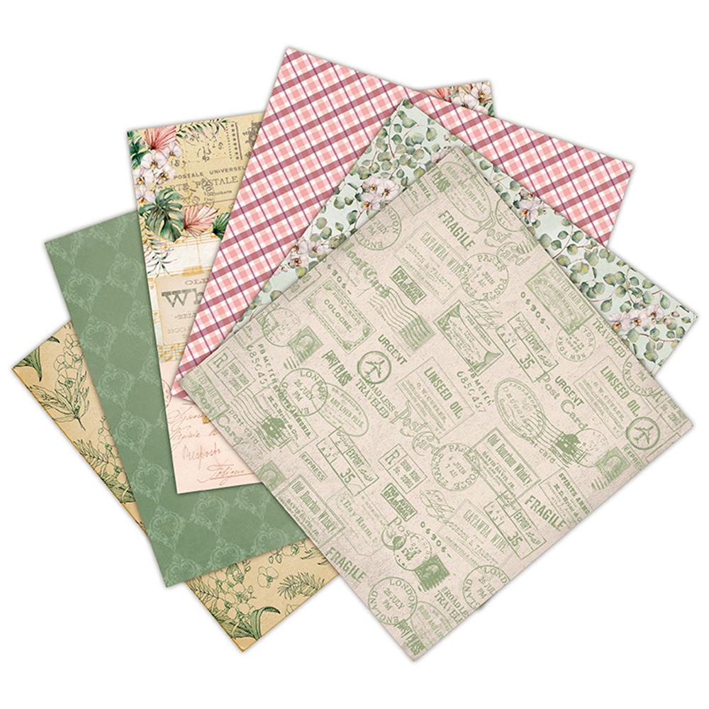 Kertas Scrapbooking Agustina DIY Pattern Spring Craft Paper