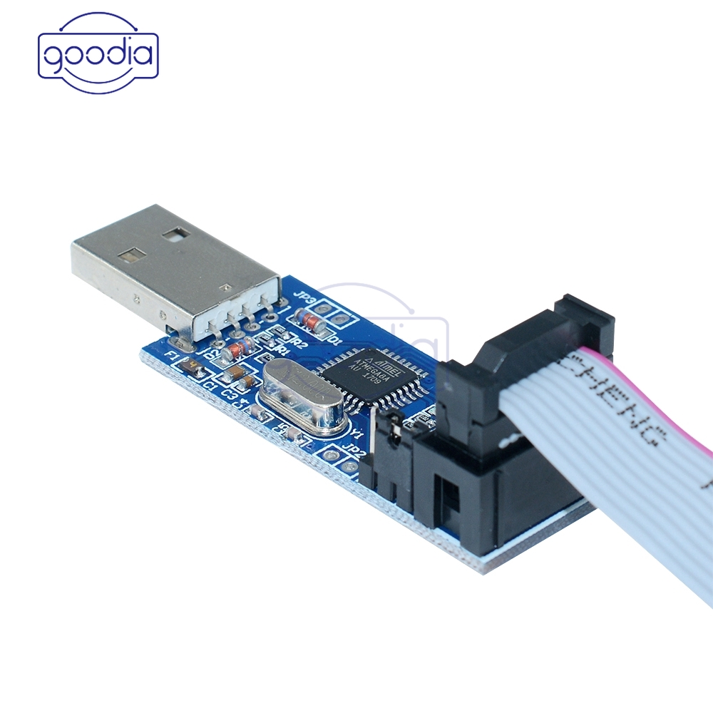 Kabel Adapter Usbasp Usbisp Avr 10 Pin Atmega8 Atmega128