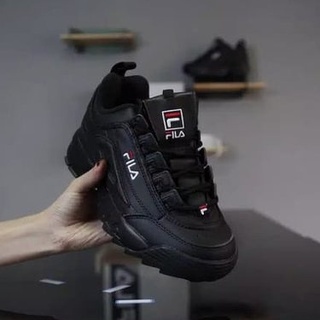 full black fila shoes