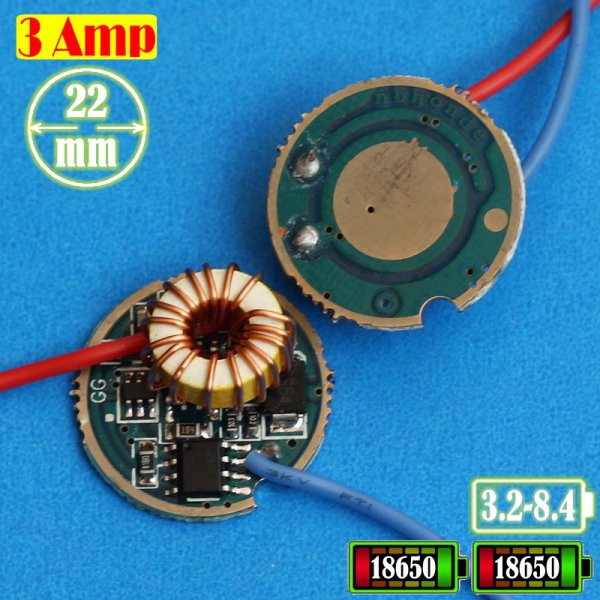 DRIVER SENTER 22MM 3.0A CREE XML T6 XPL HI V5 XHP50 IN.4-8V 5MODE