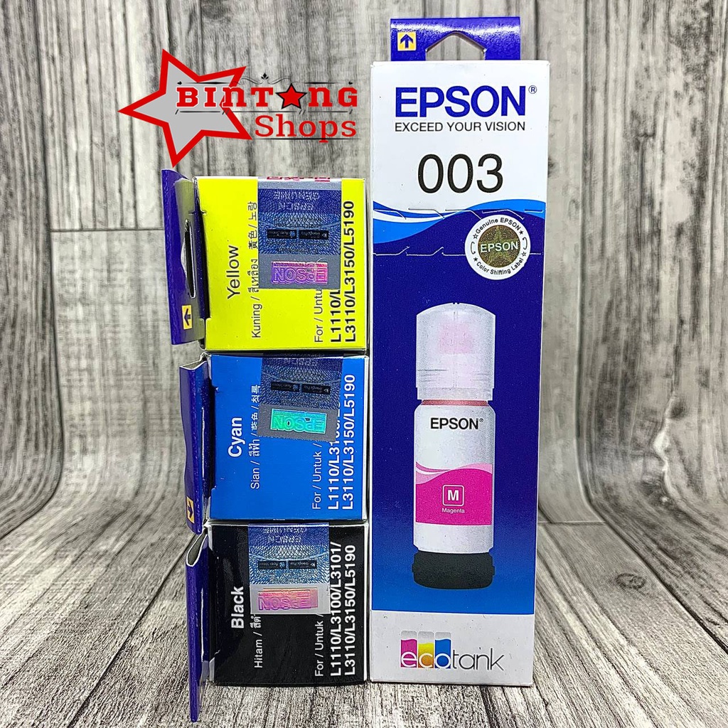 Tinta Epson 003 For Ink Printer L1110 L3100 L3110 L3150-Magenta