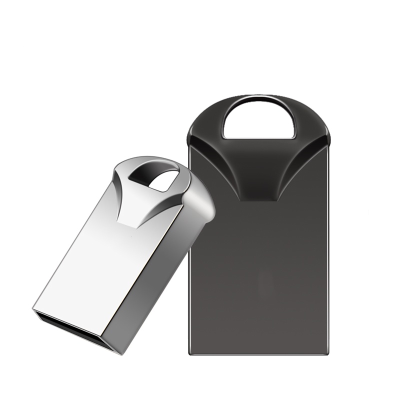 Flash Disk USB Mini Portable High Speed Bahan Metal Anti Tabrakan 4GB / 8GB / 16GB / 32GB / 64GB / 128GB Warna Hitam / Silver