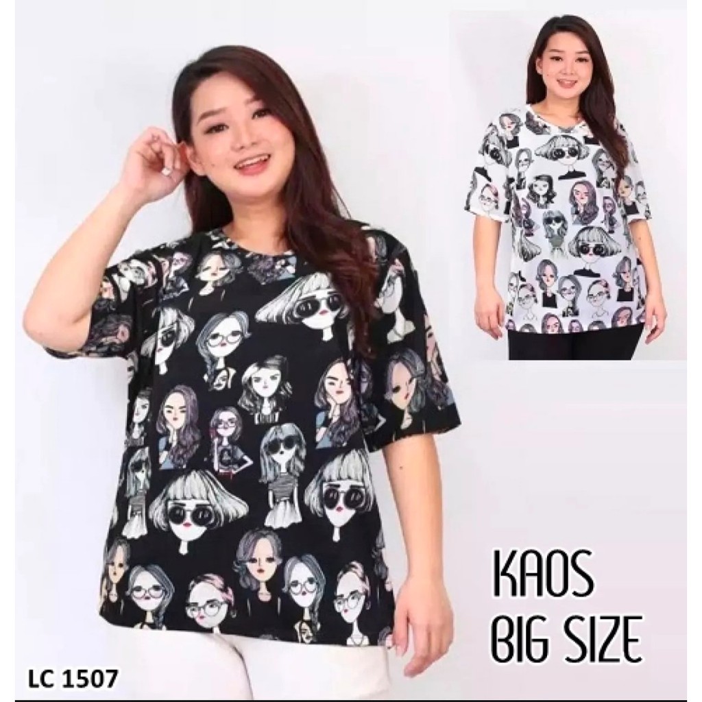 Kaos Jumbo Tie Dye / Retro / Cewek Kepang Fit XXXL (Ld 120cm)