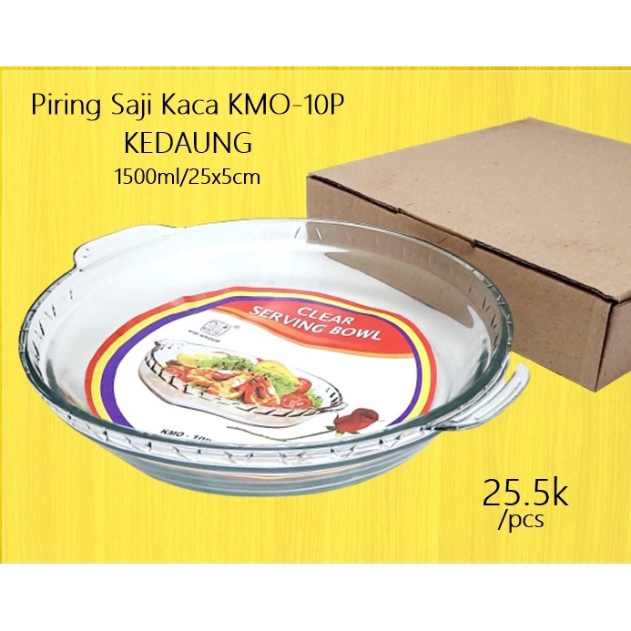 Piring Saji Kaca KMO-10P KEDAUNG Uk. 25cm