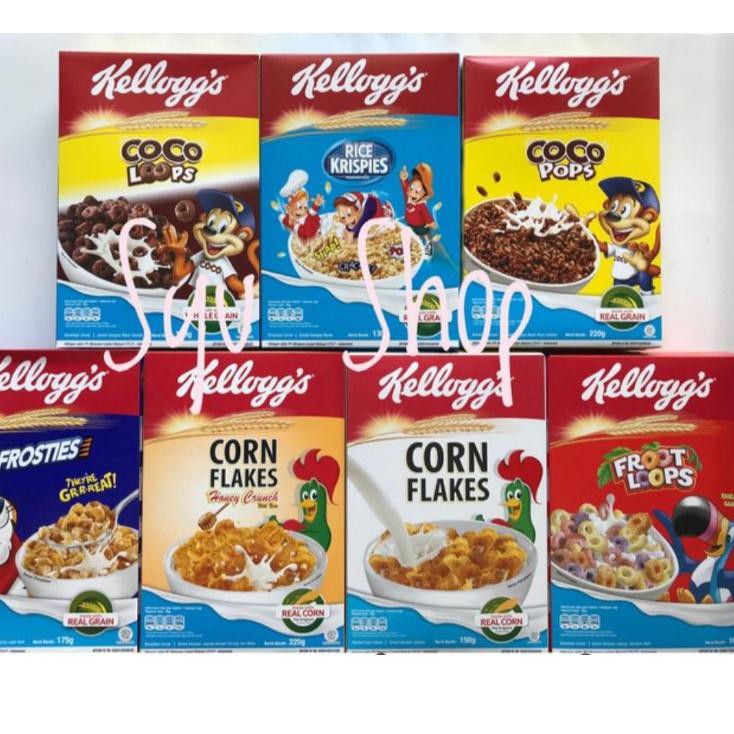 

BRZ kellogs kelloggs froot coco loops pops rice krispies corn flakes honey crunch frosties crispy kr