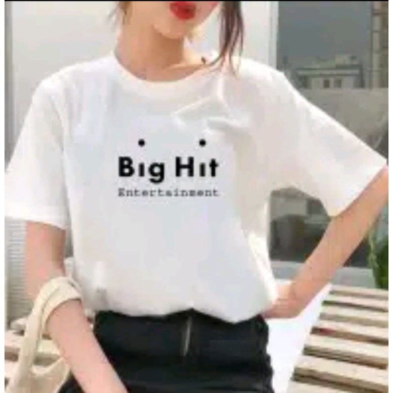 Baju kaos tshirt BTS BigHit JIN BigHit Intertaiment blus wanita