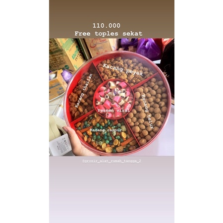 

kacang toples sekat