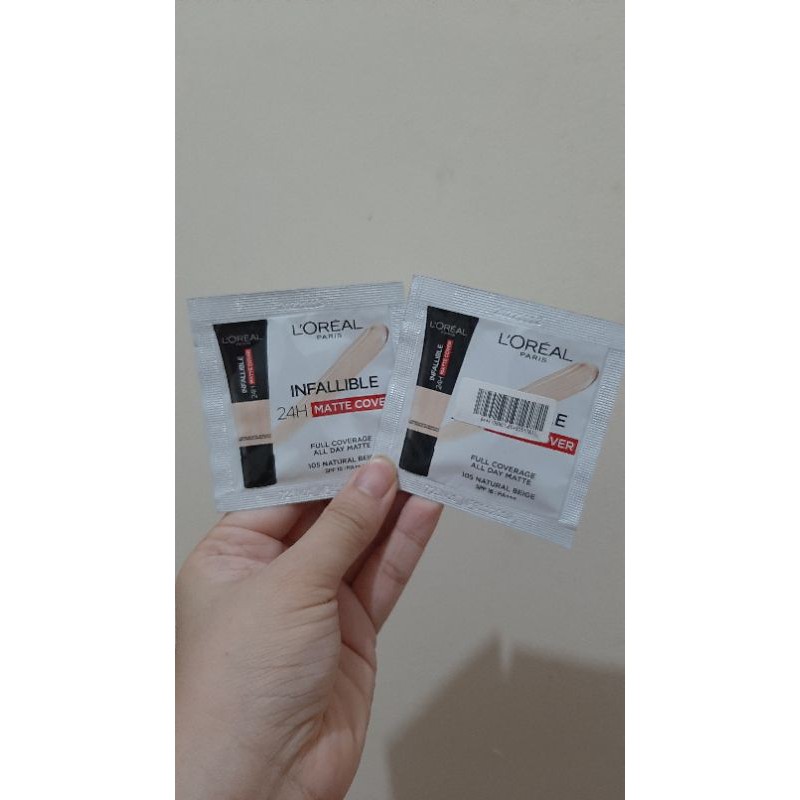 Travel size Sample LOREAL foundation infallible matte cover 1.5ml