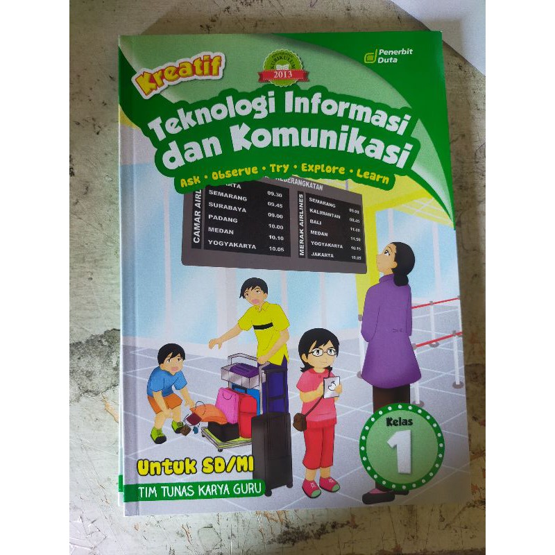 ORI buku teks tik k13 penerbit duta kelas 1 edisi revisi terbaru