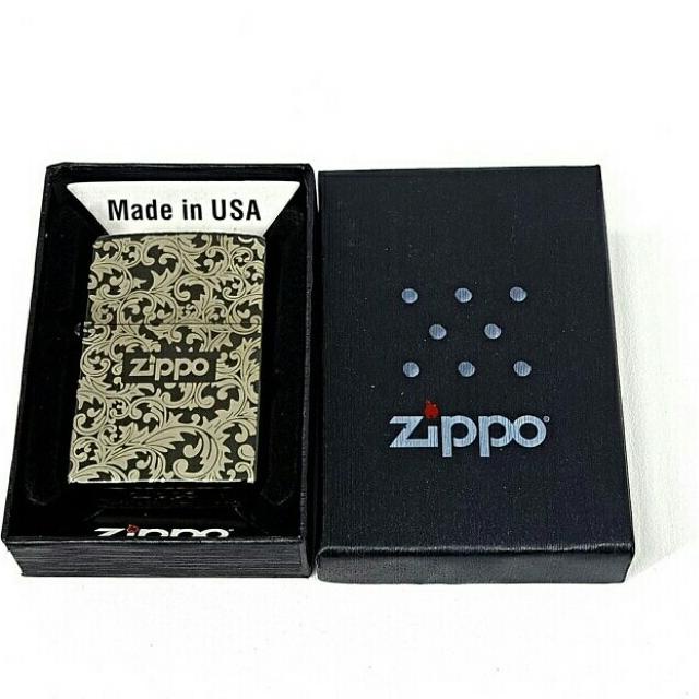 Paket Lengkap  Zippo - Korek Api Zippo Black Ice Batik + Minyak + Batu Sumbu + Tutup Karet + Kapas