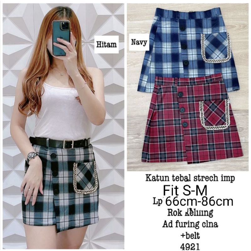 Rok celana free belt wanita import SUPER PREMIUM Good quality.Dijamin bahan sangat bagus