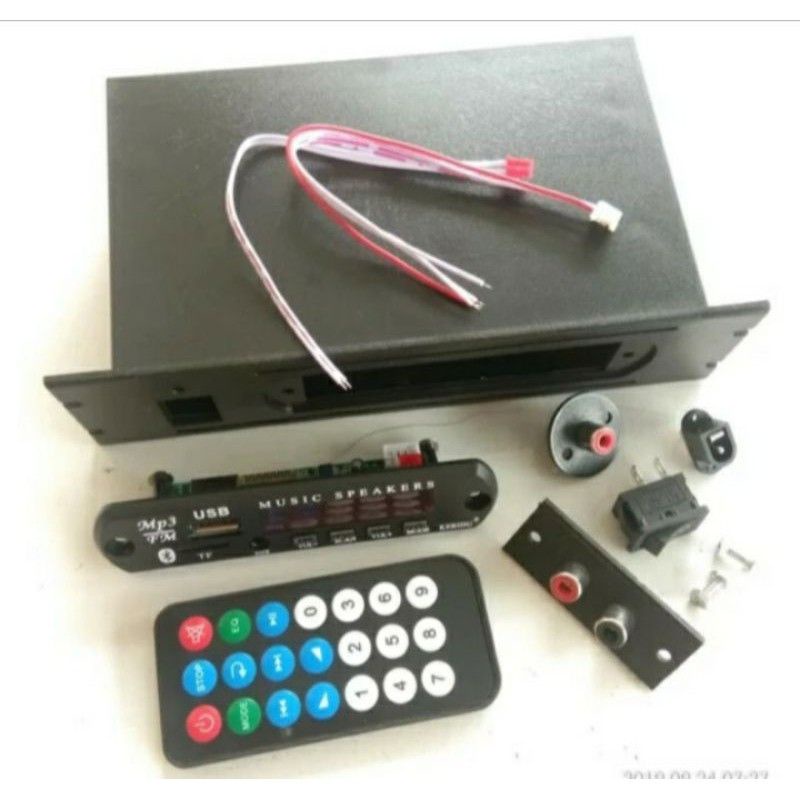 box mp3 + modul mp3 bluetooth lengkap aksesoris