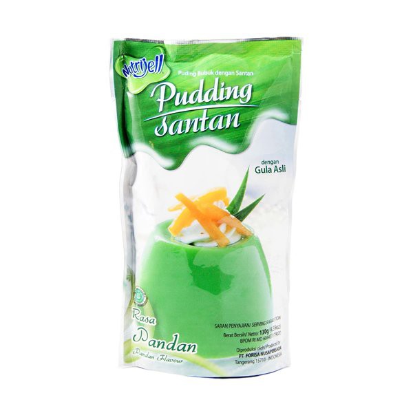 

NUTRIJELL Puding Santan Pandan 130g - NUTRI JELL Pandan Coconut Milk Pudding Instant Powder