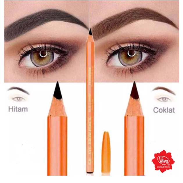 ✨ ELYSIA ✨ VIVA Cosmetics Queen Eye Brow Eyebrow Pencil / Pensil Alis 1.3 gr Ori BPOM