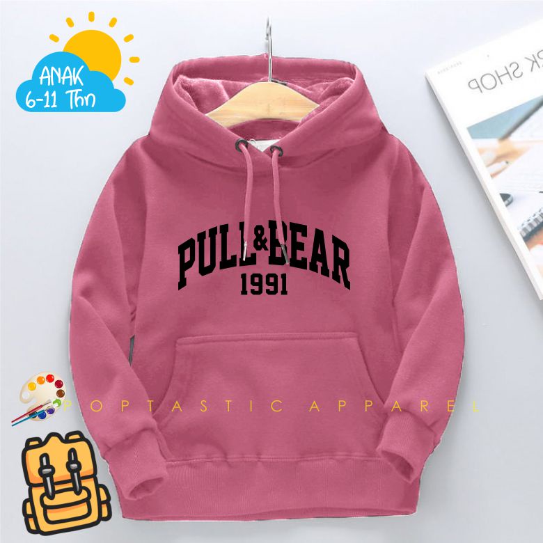 Jaket Distro Sweater Hoodie anak Laki-laki perempuan LOGO BORDIR FLEECE TEBAL