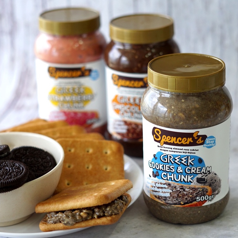 

!!BELI 3 DAPAT 4!! Spencer's Hyper Crunchy Chia Spread | Chocolate Chunk | Cookies n Cream | Strawberry