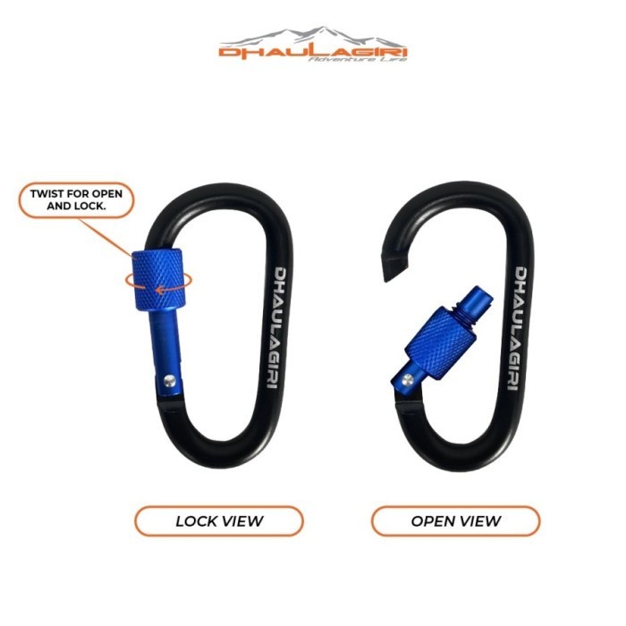 Carabiner Ulir DH 07 Karabiner Aluminium Alloy Gantungan Outdoor