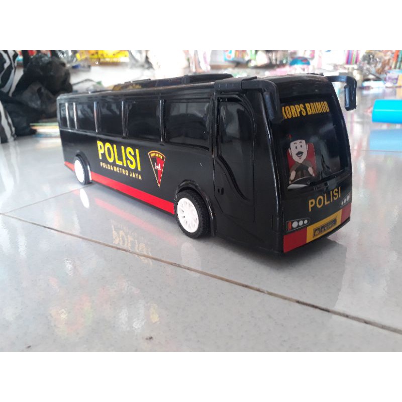 mainan mobil bus polisi