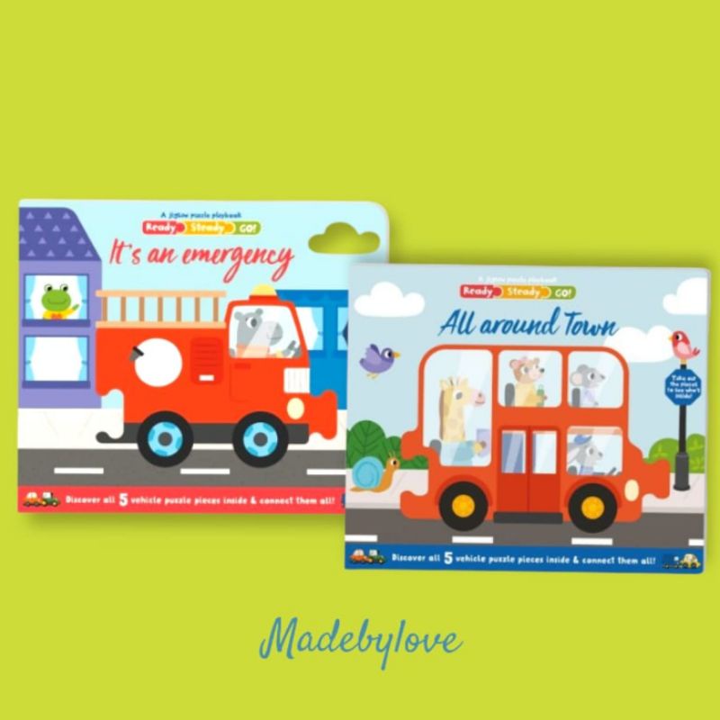 jigsaw puzzle playbook ready steady go boardbook bbw murah