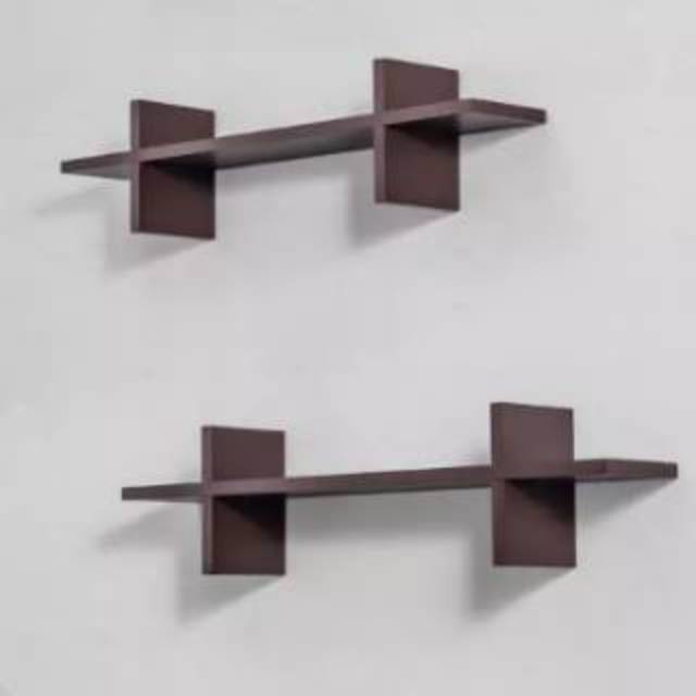 Rak dinding minimalis berpotongan