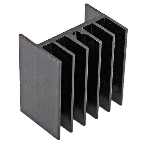 HEATSINK BLACK TRANSISTOR