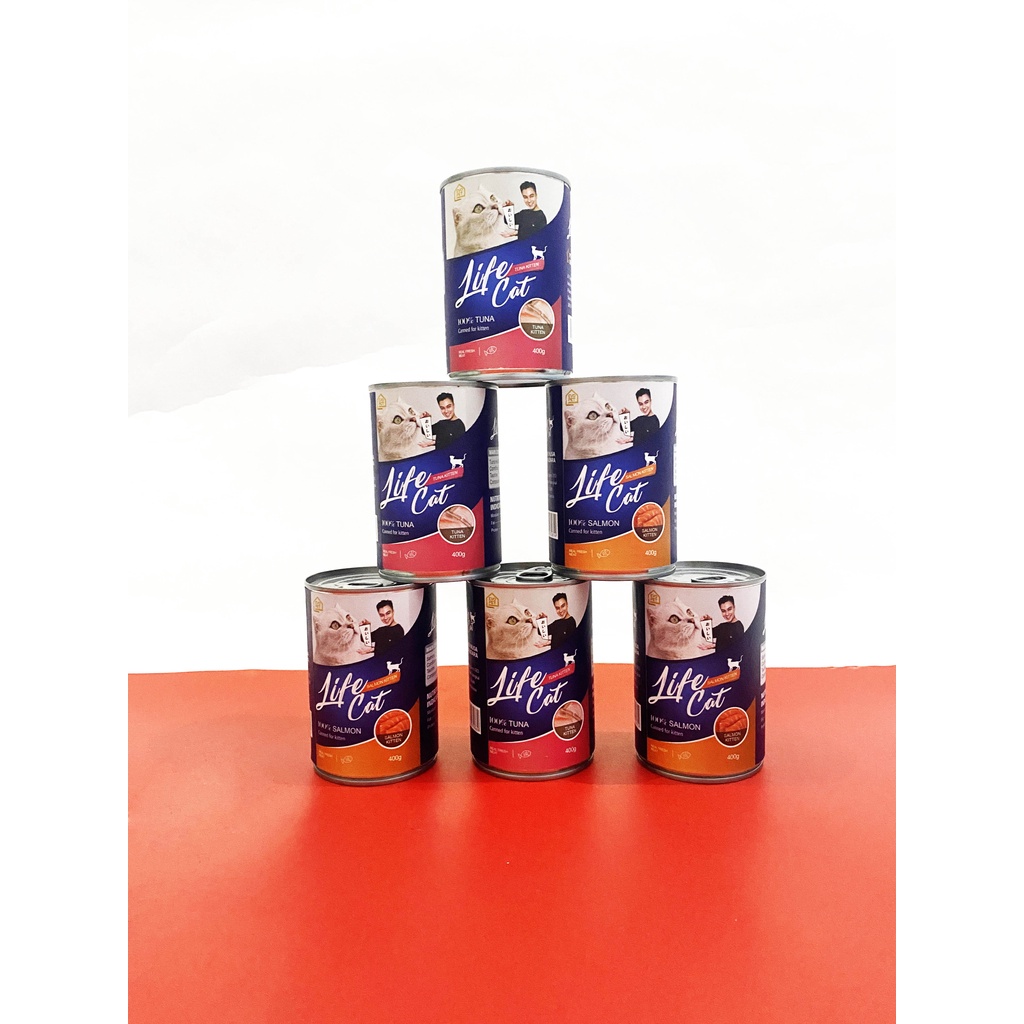 Life Cat Kitten Kaleng 400 gr - Kitten Wetfood Makanan Anak Kucing Murah Lifecat