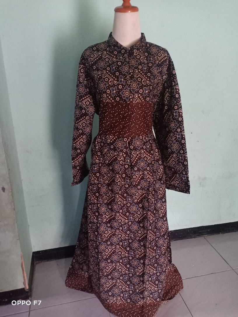 Batik Couple Keluarga Sania Ruffle Ori Ndoro Jowi Dnt Mataram