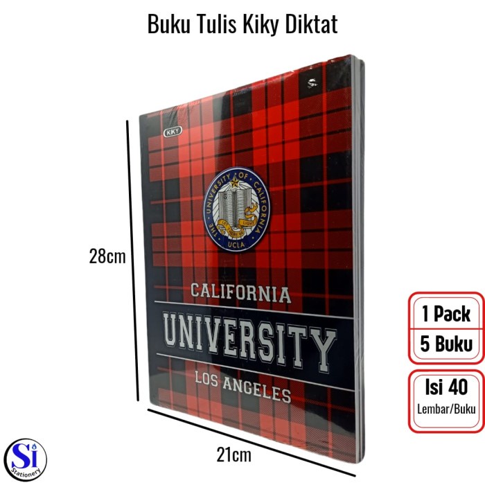 

Gaya Buku Tulis Kiky Diktat University 40 Lembar 1 Pack Isi 5 Pcs Promo