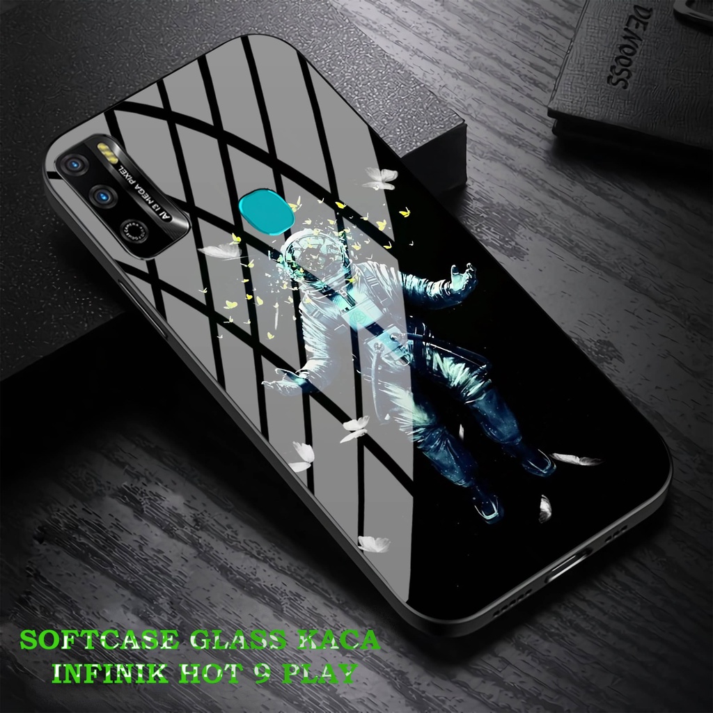 Softcase Glass Kaca Infinik Hot 9 Play - Case Hp Pelindung Handphone Infinik Hot 9 Play [ A64]