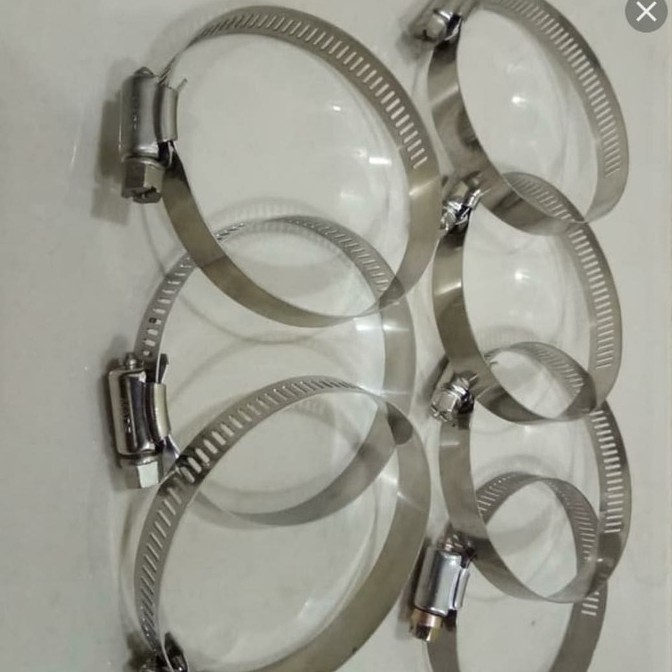 Klem selang 4&quot; stainless / Hose clamp gas handle / Klem murah