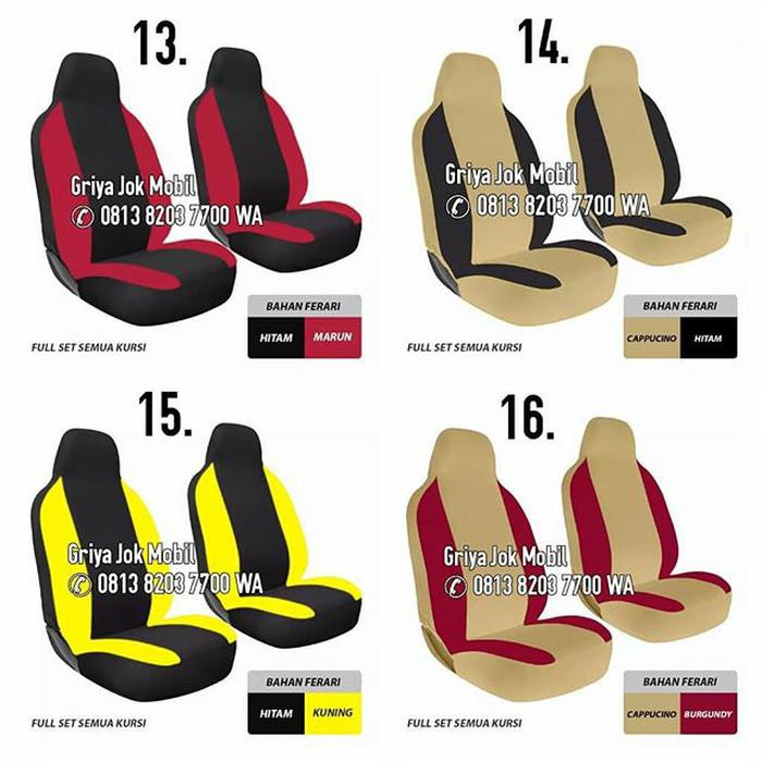Jok Mobil Brio Sarung Jok Mobil Brio Cover Jok Brio Fullset BahanOscar