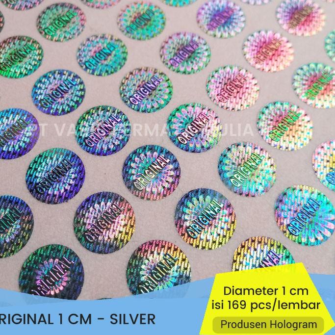 

Promo Hari Ini" Stiker Segel Hologram Original 1 CM Gold Silver Honeycomb