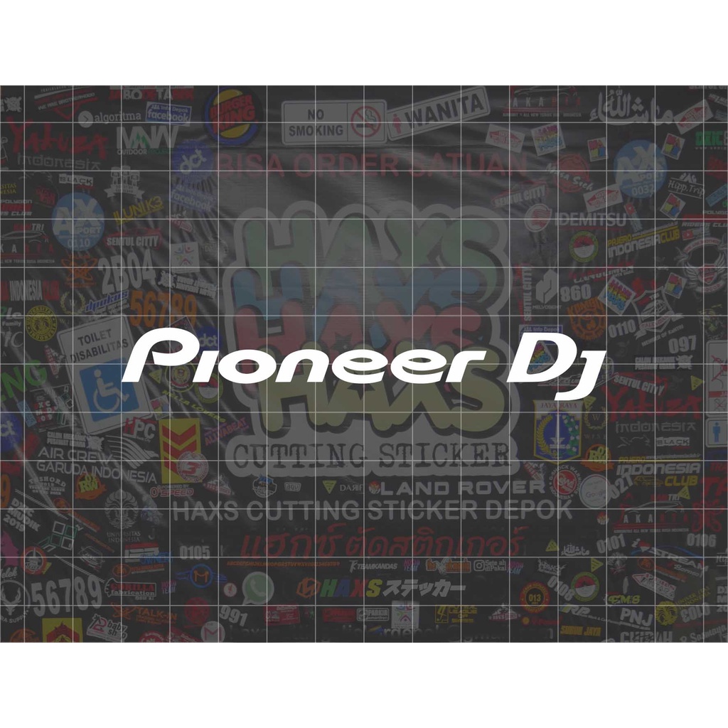 Cutting Sticker Pioneer Dj Ukuran 10 Cm Untuk Motor Mobil