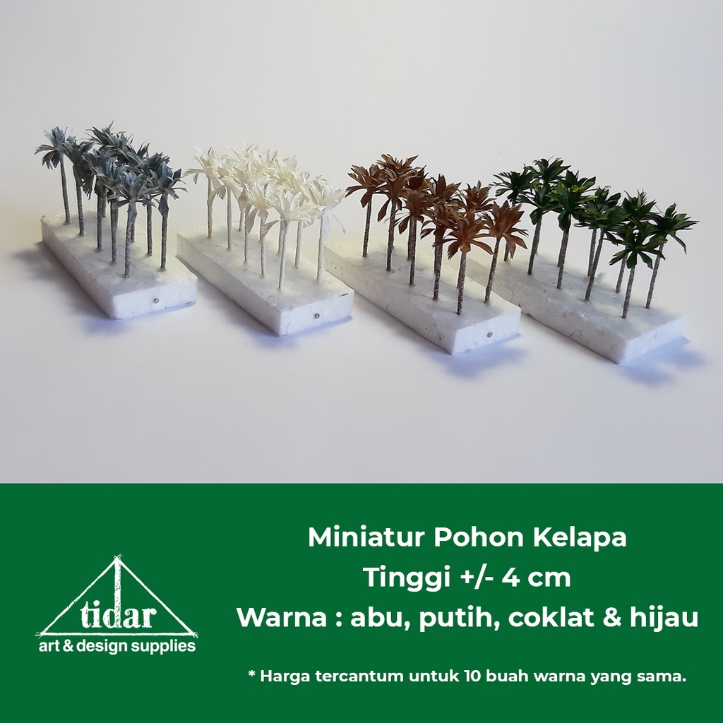 

[MR] MG - Miniatur Maket Pohon Kelapa Tinggi 4 cm / Coconut Tree