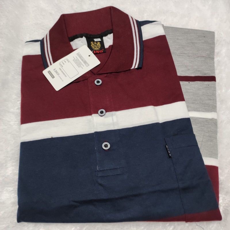 Kaos kerah kra salur jumbo big size 5XL berkualitas
