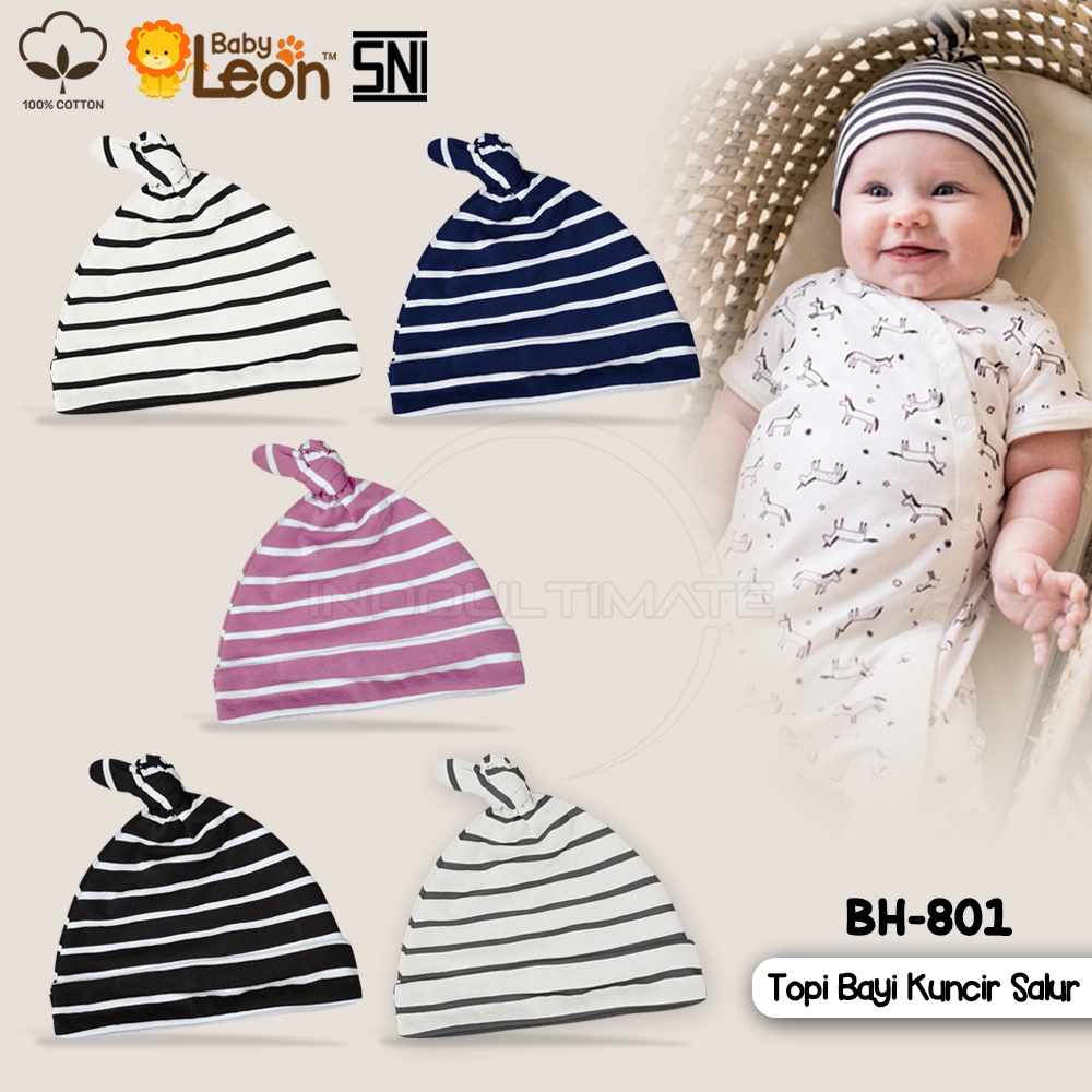 BABY LEON Topi Bayi Newborn Topi Anak Bayi Baru Lahir BH-801 Topi Bayi Laki Laki Perempuan Topi Bayi