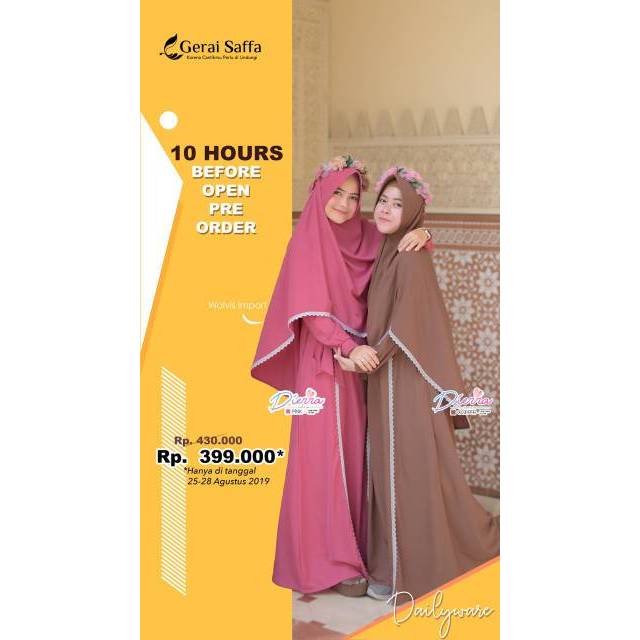 OPEN ORDER Gamis DIERRA By Gerai Saffa ORIGINAL