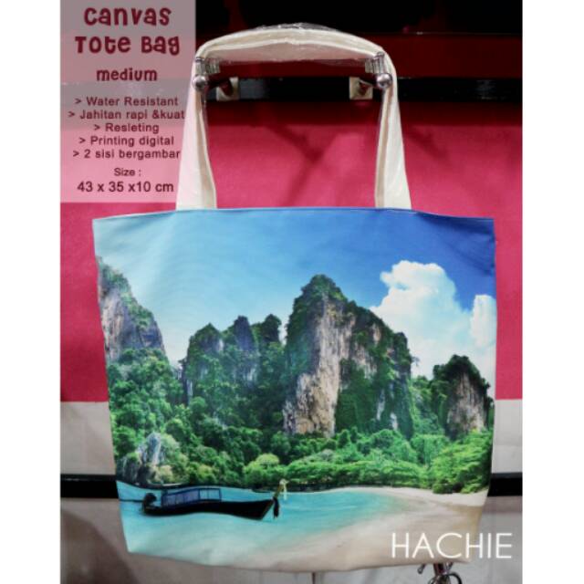 Canvas Tote Bag Medium (beach)