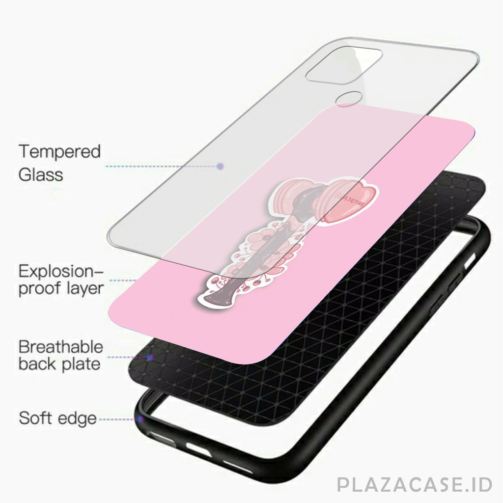 Lightstick KPOP Softcase Glass [K60] for Redmi 9c A53 A52 A92 A91 RENO 3 RENO 4 REDMI 9 Y30 Y50 A31