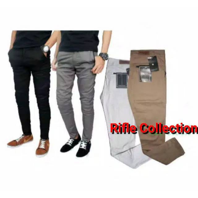 Celana panjang chinos strecht slimfit SIZE 27-38 TERMURAH