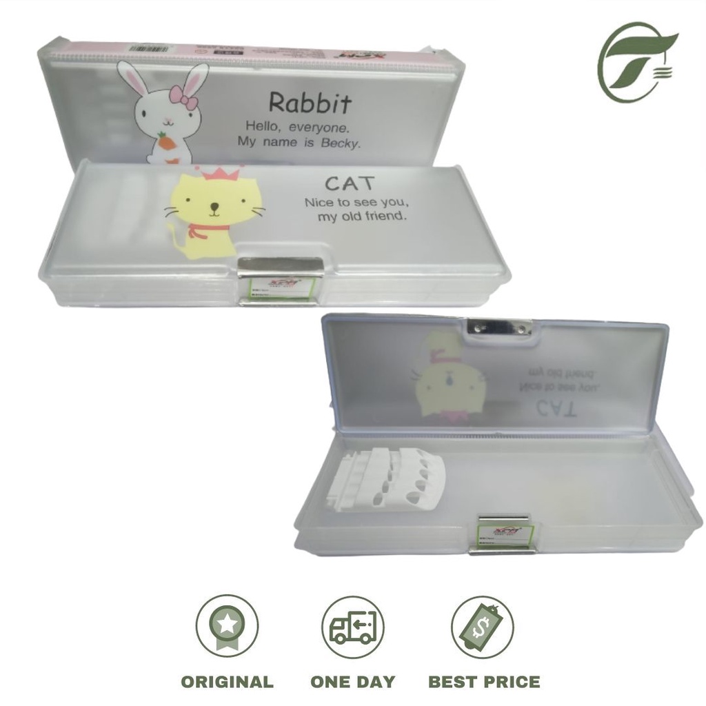 

PENCIL CASE MAGNET 2 PINTU NO. 518-01 MOTIF ANIMAL XINPINMEI (PC/518-01)